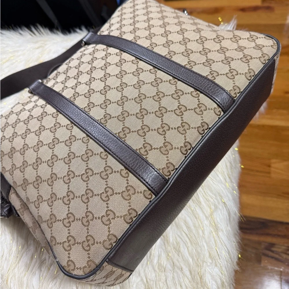 Gucci Gg Business Bag Briefcase Laptop Ipad case, fits 14”/17” laptop Brown